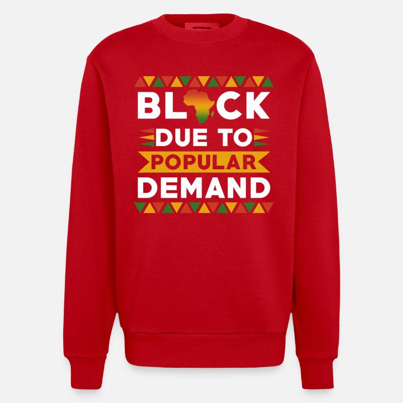 Les Noirs - Sweat bio épais oversize fabriqué en UE - rouge