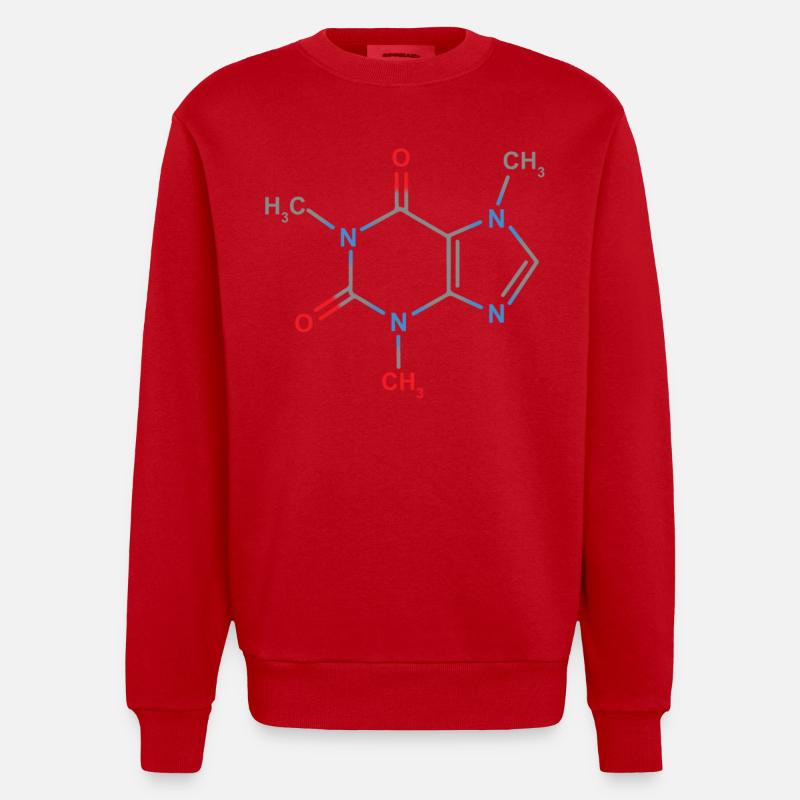 Formule Caféine - Sweat bio épais oversize fabriqué en UE - rouge