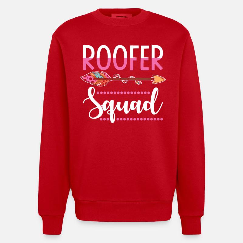 Couvreur - Sweat bio épais oversize fabriqué en UE - rouge