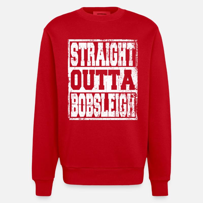 Bob sledge saying funny - Heavyweight Oversized Organic Crew Neck Made in EU - red