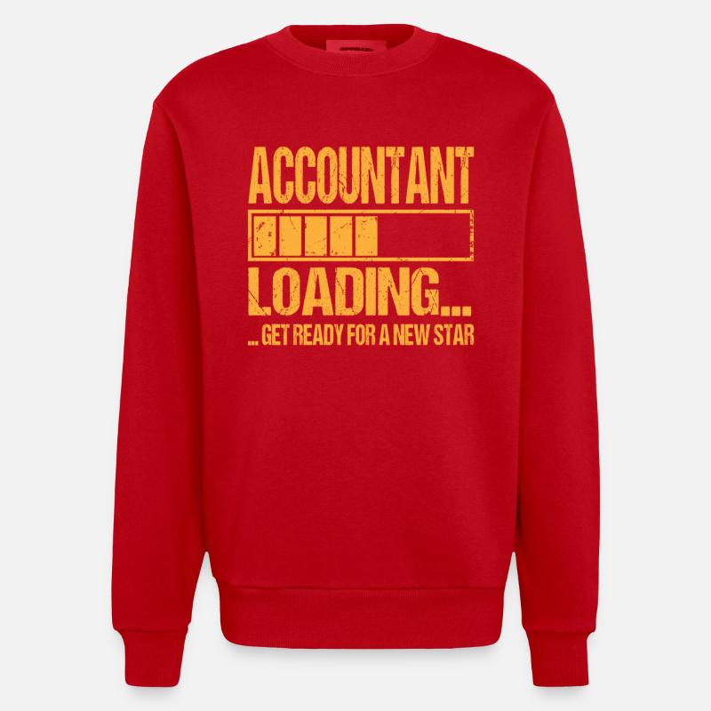 Buchhalter loading Buchhalter Ausbildung - Heavyweight Oversized Organic Crew Neck Made in EU - Rot