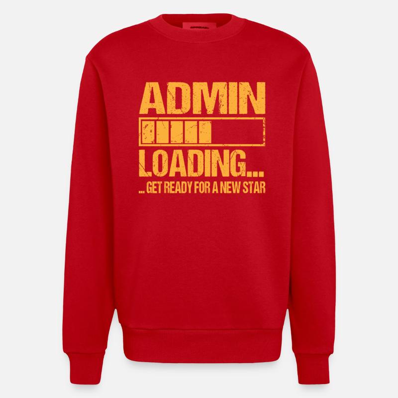 Admin loading Admin Training - Heavyweight Oversized Organic Crew Neck Made in EU - red