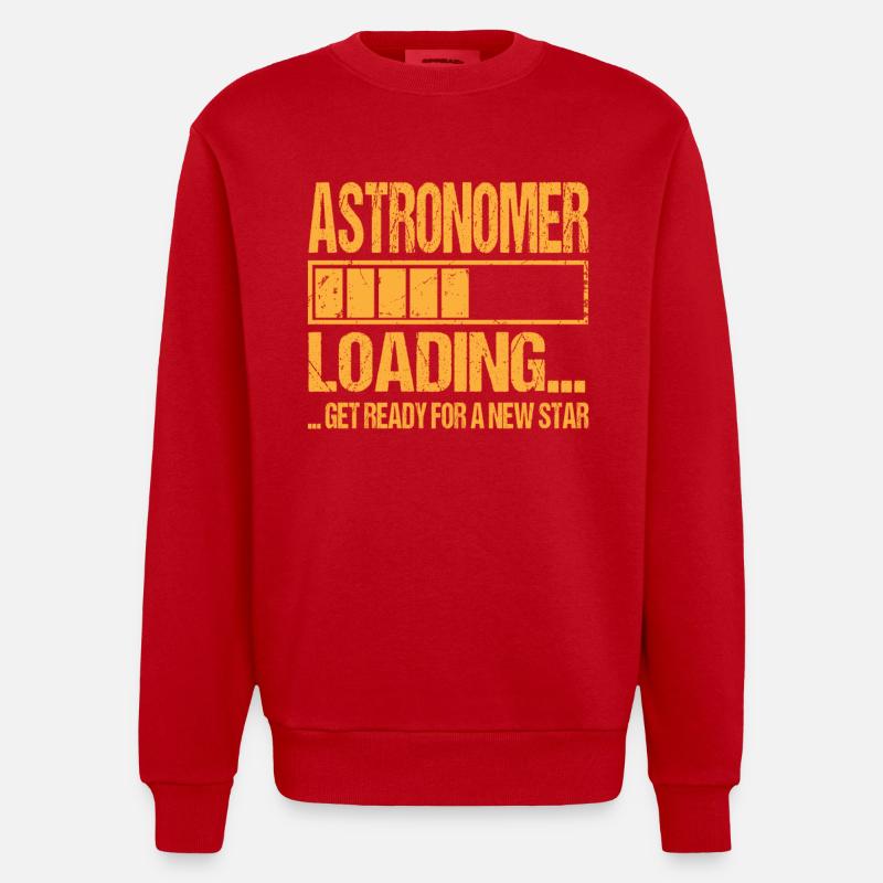 Formation d’astronome - Sweat bio épais oversize fabriqué en UE - rouge