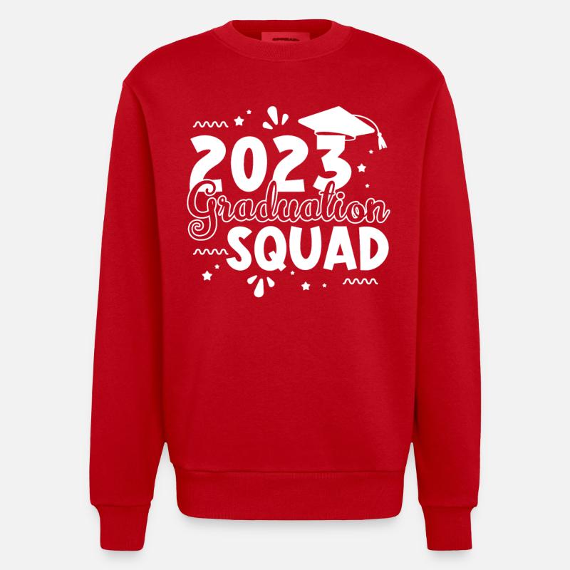 Groupe de clôture 2023 - Sweat bio épais oversize fabriqué en UE - rouge
