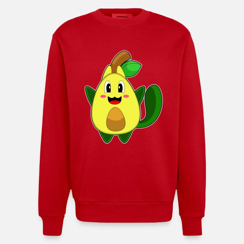 Avocat de chat - Sweat bio épais oversize fabriqué en UE - rouge