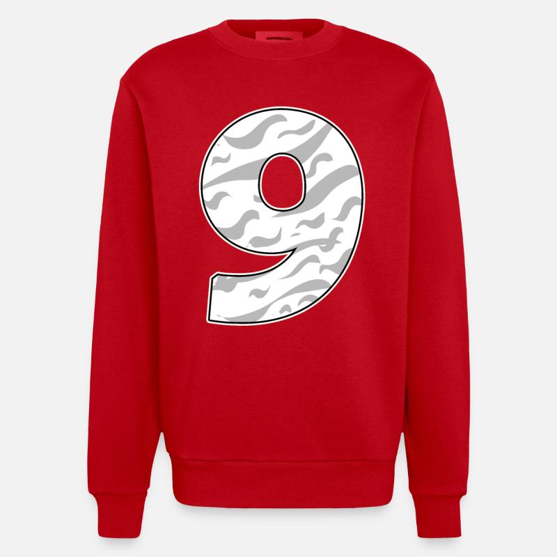 Neuf - 9 - Sweat bio épais oversize fabriqué en UE - rouge