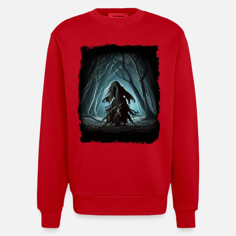 Baba Yaga - Cauchemar slave - Sweat bio épais oversize fabriqué en UE - rouge