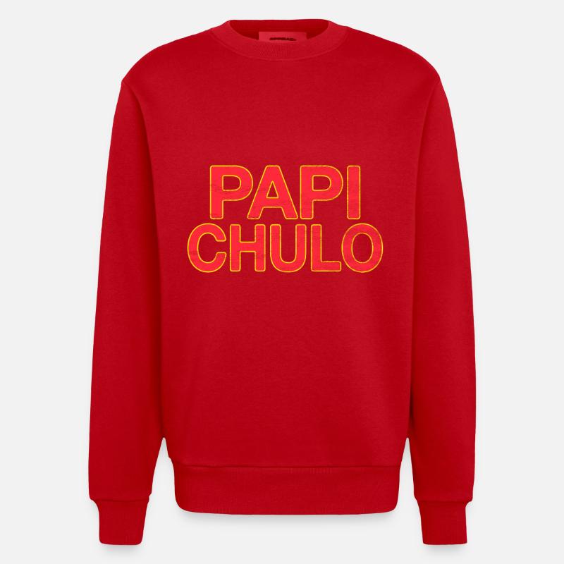 Papi Chulo - Sweat bio épais oversize fabriqué en UE - rouge
