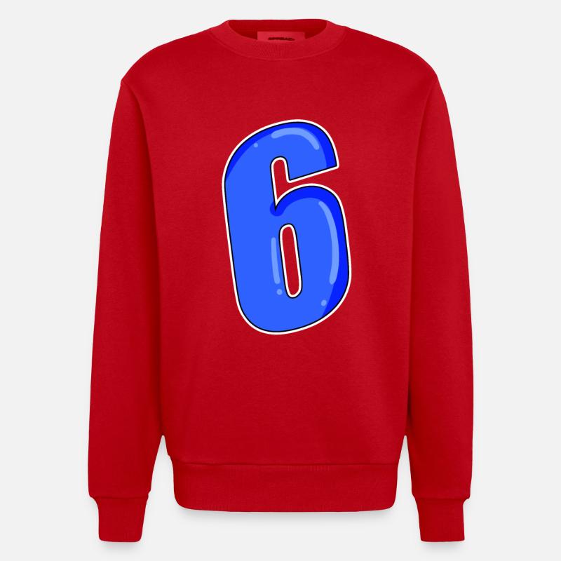 Numéro 6 Numéro - Sweat bio épais oversize fabriqué en UE - rouge
