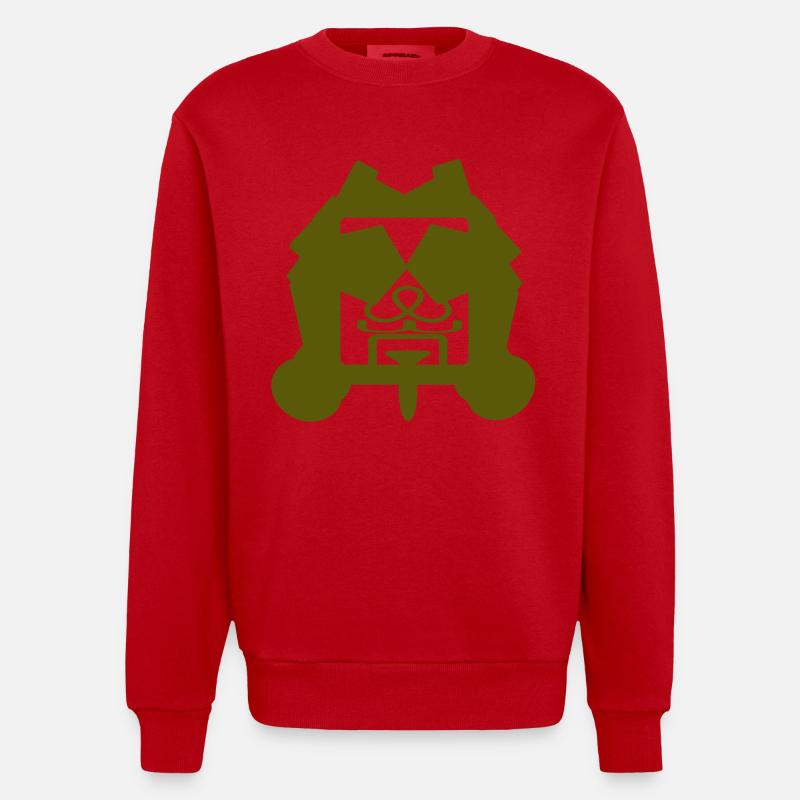 M. Dot - Sweat bio épais oversize fabriqué en UE - rouge