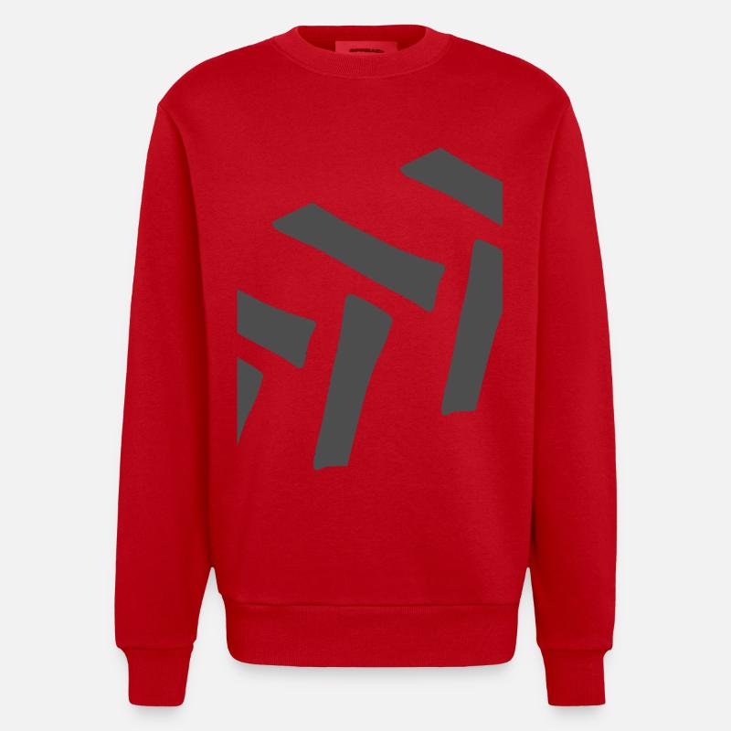 profil Executor - Sweat bio épais oversize fabriqué en UE - rouge