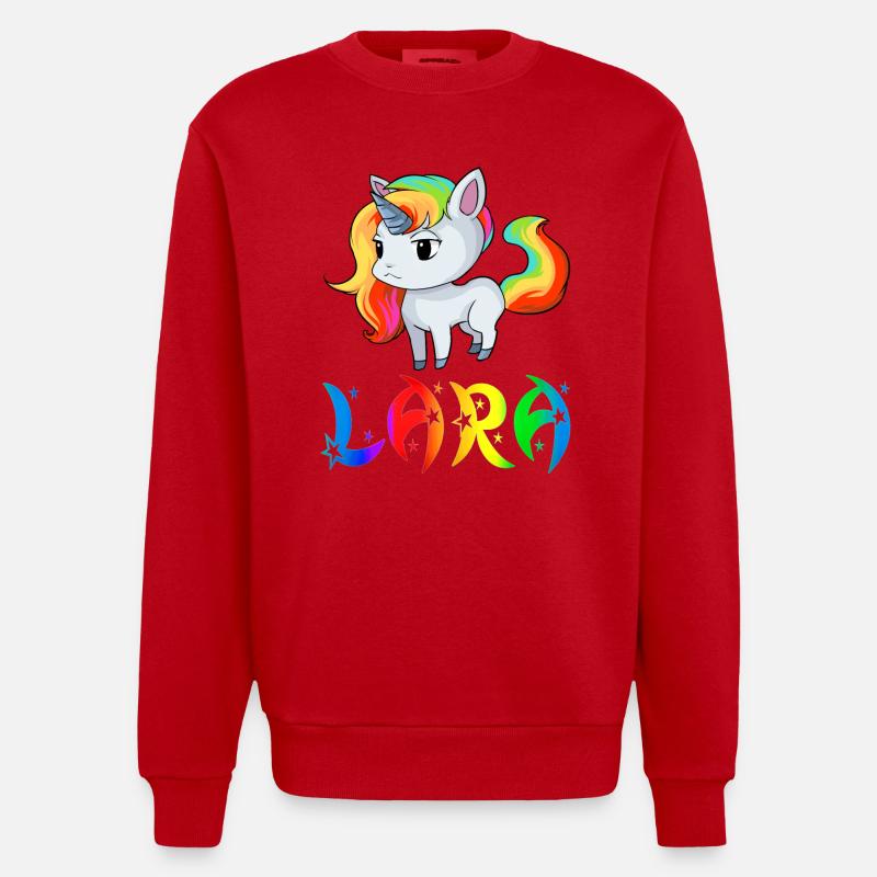 Lara Einhorn - Heavyweight Oversized Organic Crew Neck Made in EU - Rot
