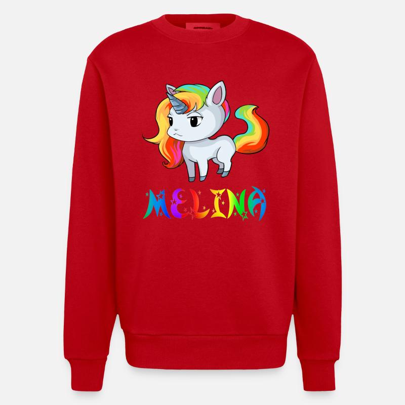 Melina Einhorn - Sweat bio épais oversize fabriqué en UE - rouge