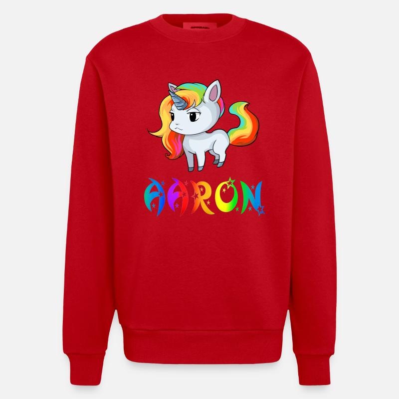 Aaron Einhorn - Sweat bio épais oversize fabriqué en UE - rouge