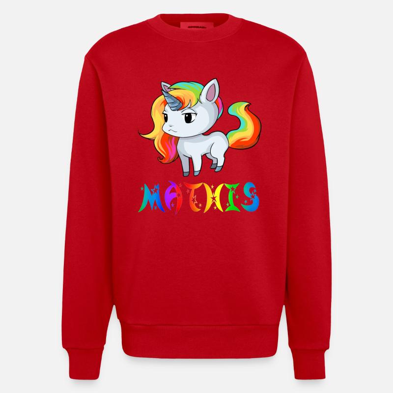 Einhorn Mathis - Heavyweight Oversized Organic Crew Neck Made in EU - Rot