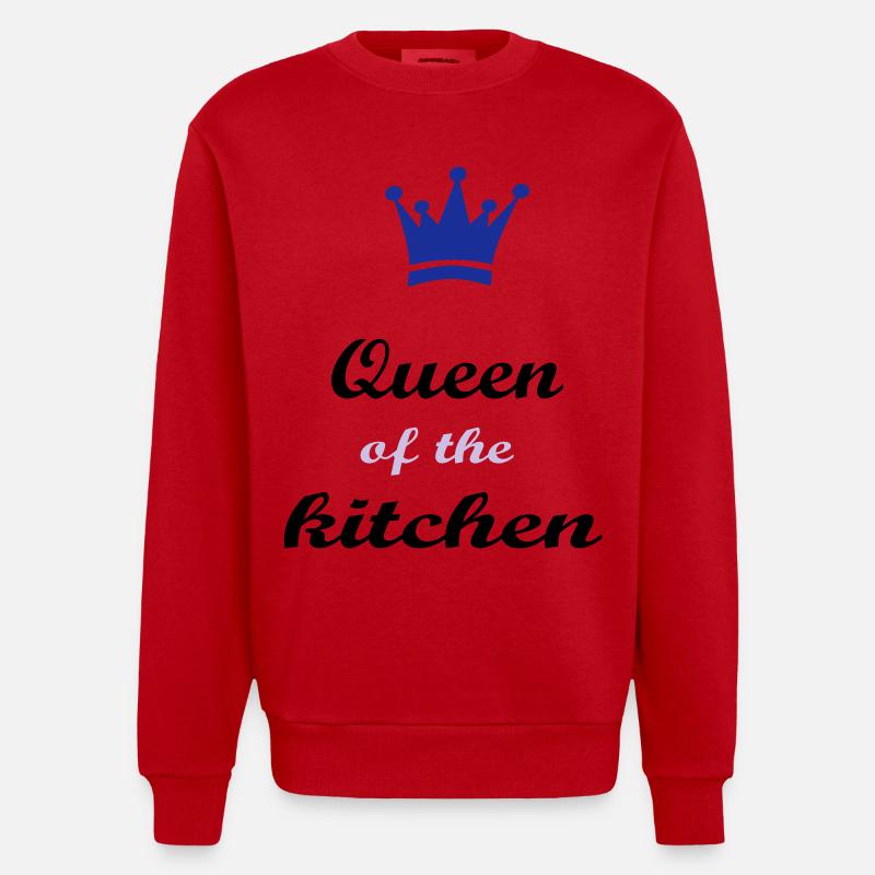 Kochen - Heavyweight Oversized Organic Crew Neck Made in EU - Rot