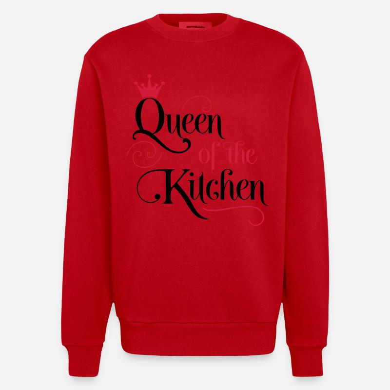cuisine - Sweat bio épais oversize fabriqué en UE - rouge