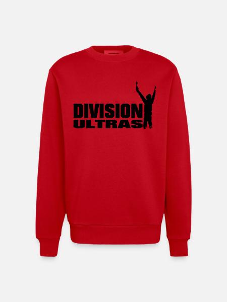 Ultras Hooligans Division - Heavyweight Oversized Organic Crew Neck Made in EU - Rot