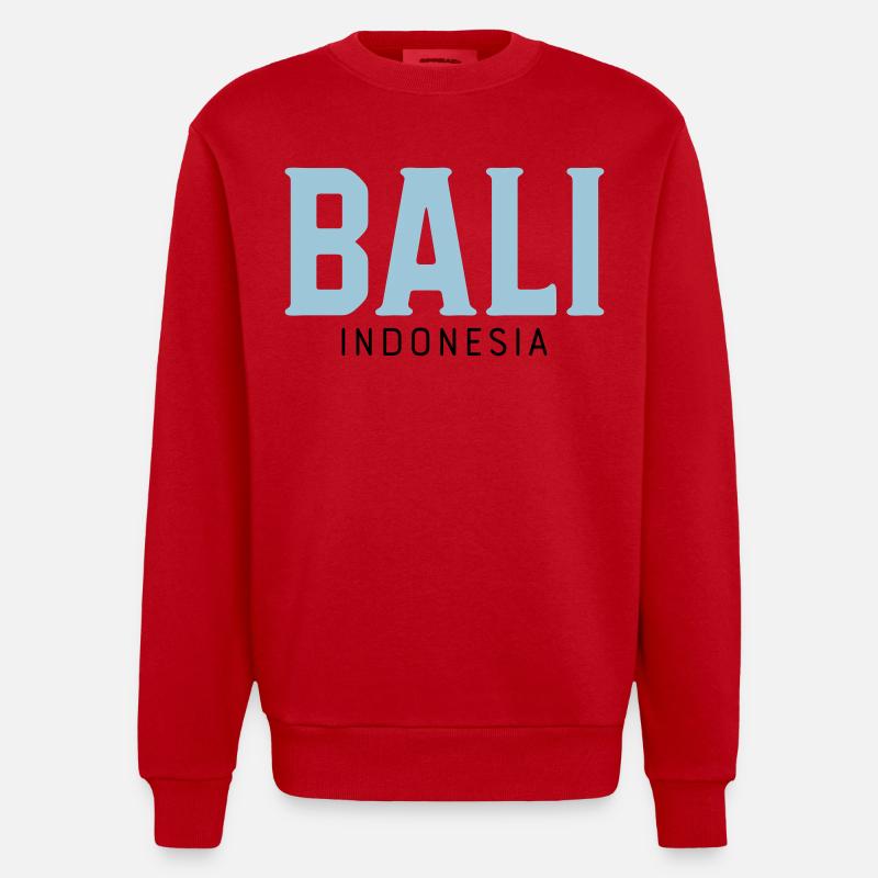 Bali - Sweat bio épais oversize fabriqué en UE - rouge