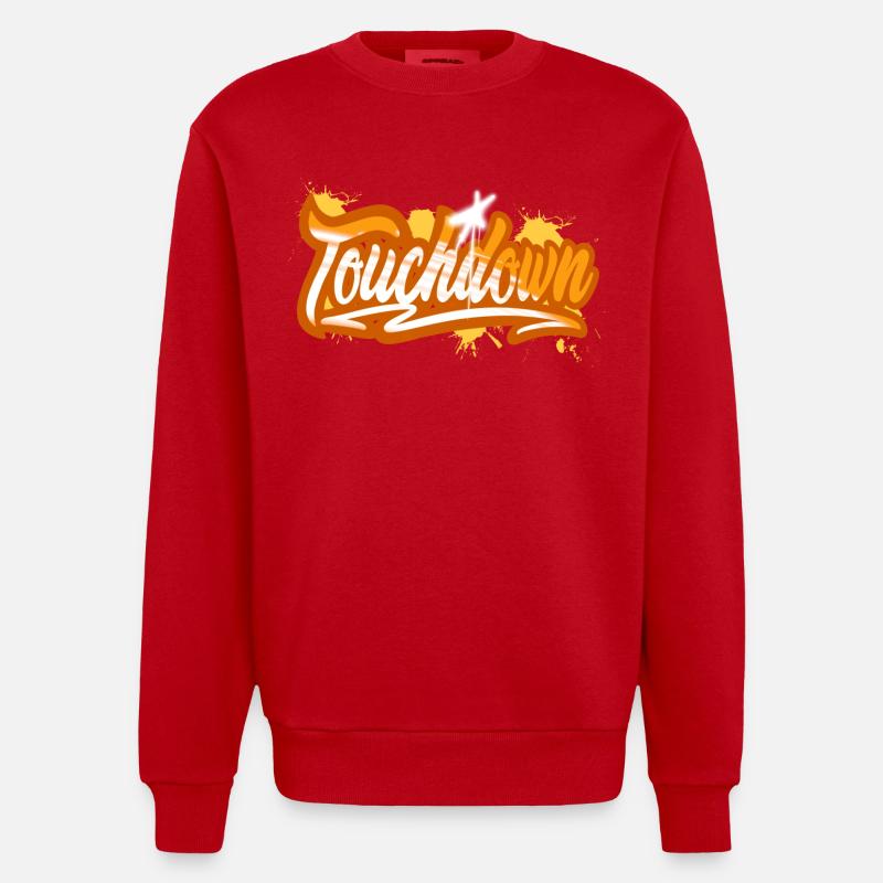 Touchdown - Sweat bio épais oversize fabriqué en UE - rouge