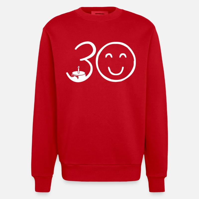 30e anniversaire - Sweat bio épais oversize fabriqué en UE - rouge