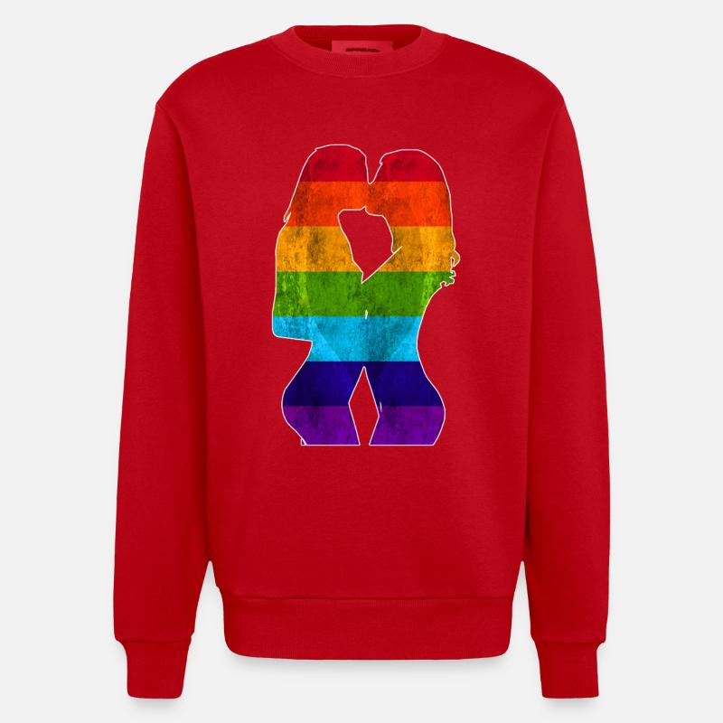 Pride Girls - Design - Sweat bio épais oversize fabriqué en UE - rouge