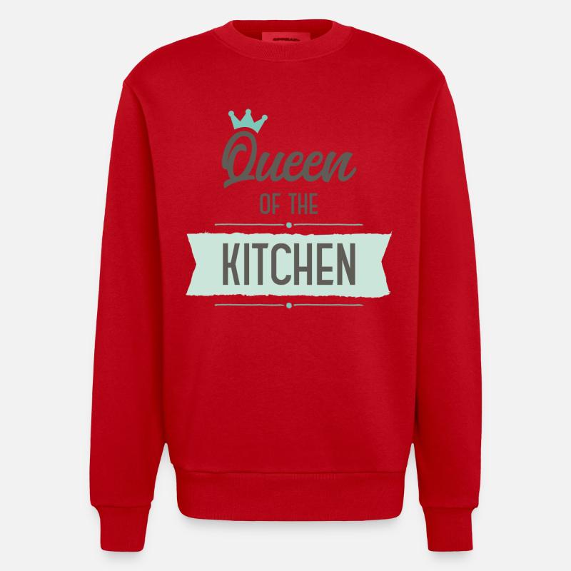 Cuire - Sweat bio épais oversize fabriqué en UE - rouge