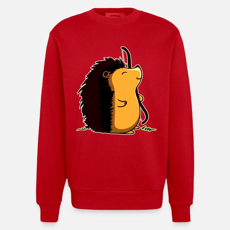 Archer Hérisson - Sweat bio épais oversize fabriqué en UE - rouge