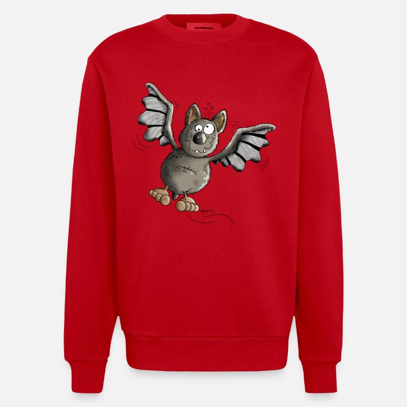 Mignon Batte - Sweat bio épais oversize fabriqué en UE - rouge