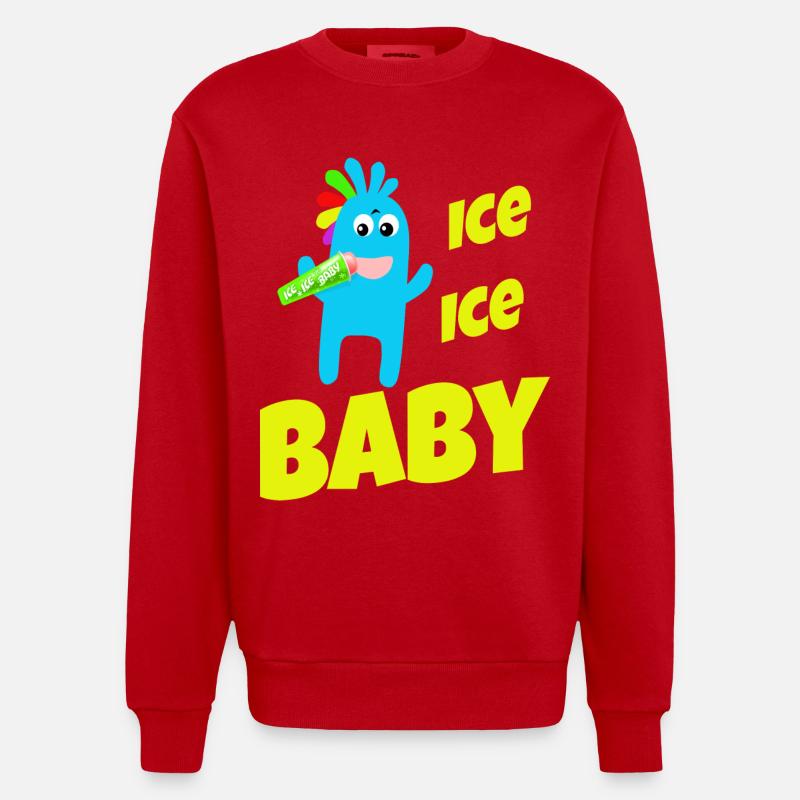 Eis Eis Baby - Heavyweight Oversized Organic Crew Neck Made in EU - Rot