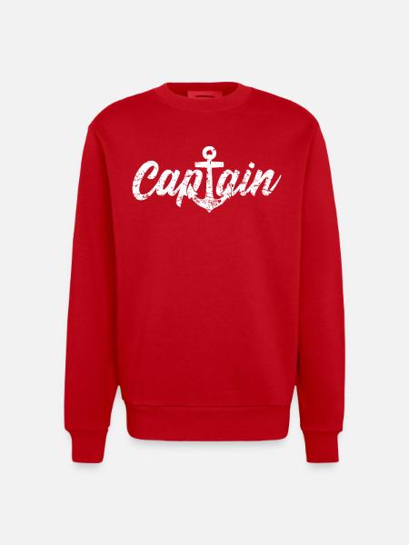 Capitaine capitaine - Sweat bio épais oversize fabriqué en UE - rouge