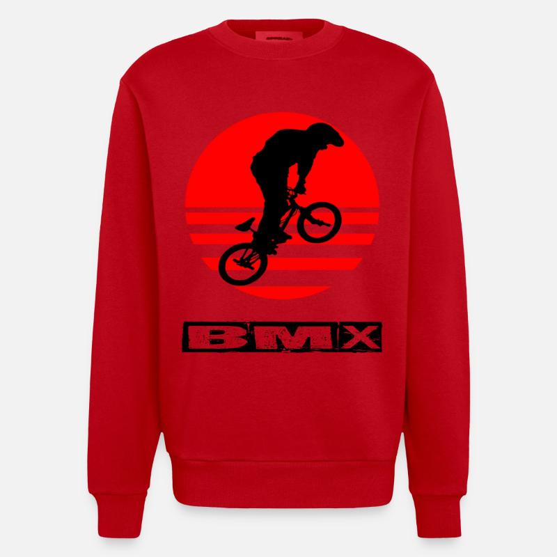 BMX - Sweat bio épais oversize fabriqué en UE - rouge