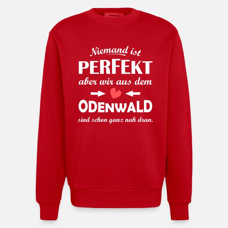 Odenwald - Heavyweight Oversized Organic Crew Neck Made in EU - Rot