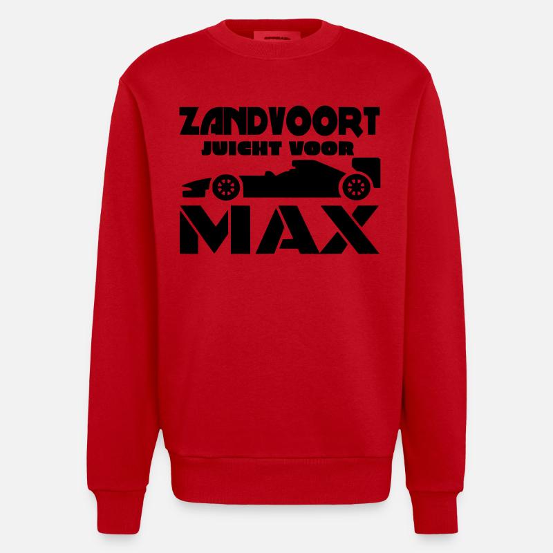 Zandvoort applaudit Max. Accélérez ! Course # - Sweat bio épais oversize fabriqué en UE - rouge