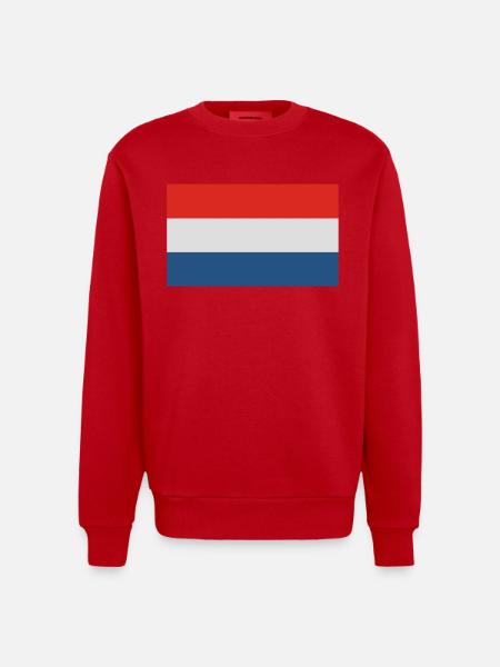 Holland - Heavyweight Oversized Organic Crew Neck Made in EU - red