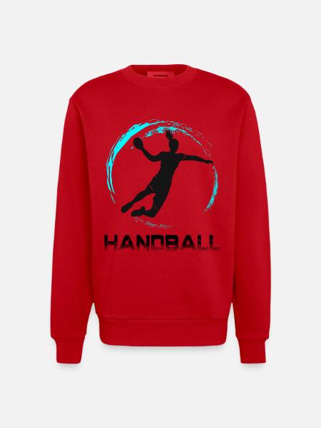 Handball - Sweat bio épais oversize fabriqué en UE - rouge