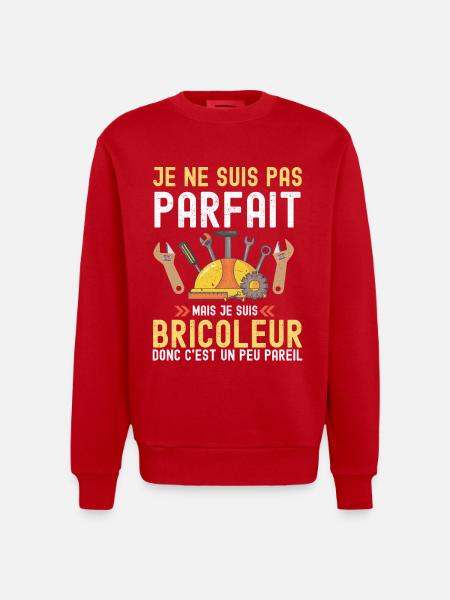 Bricoleur - Sweat bio épais oversize fabriqué en UE - rouge