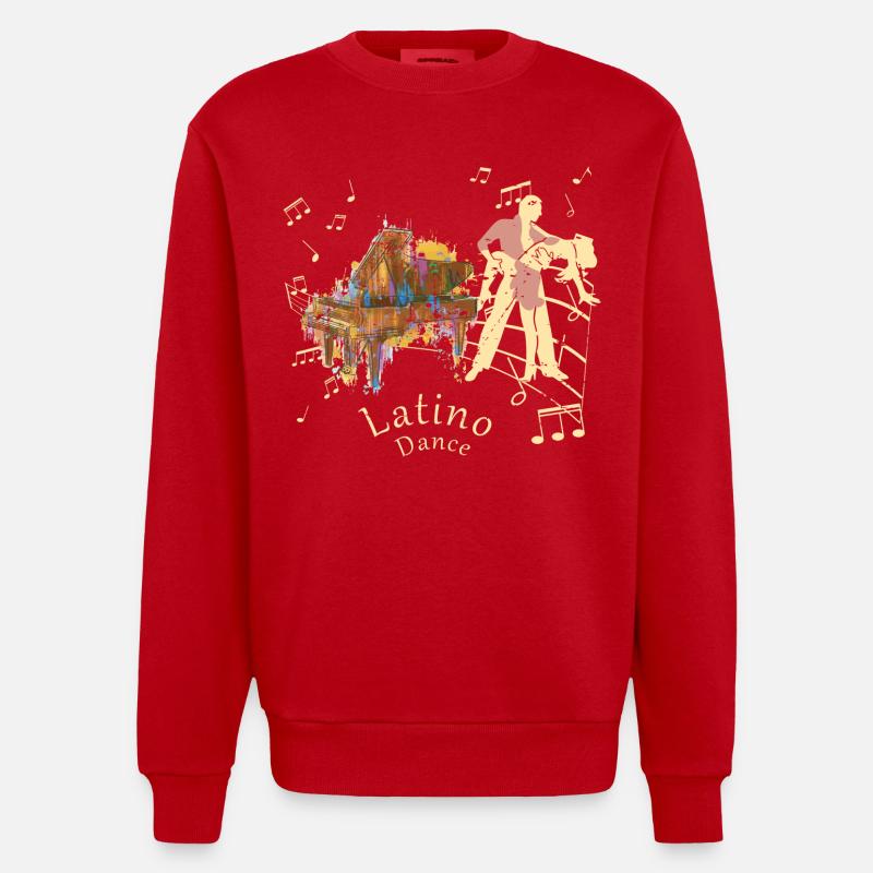 Danseuse latino - Sweat bio épais oversize fabriqué en UE - rouge
