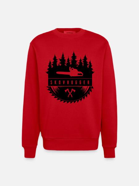 Bûcheron - Sweat bio épais oversize fabriqué en UE - rouge