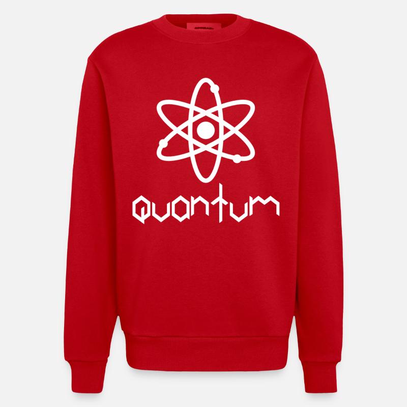 Quantity - Heavyweight Oversized Organic Crew Neck Made in EU - red