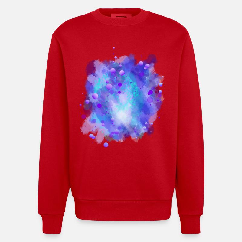 Azure Energy Sphere - Sweat bio épais oversize fabriqué en UE - rouge