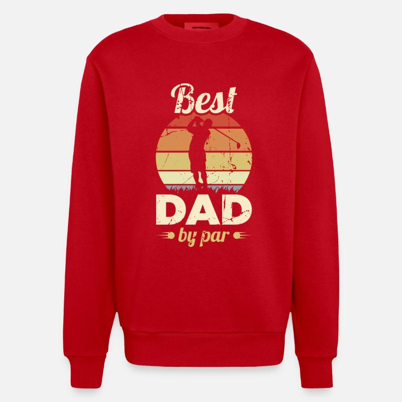 Golf Vater - Heavyweight Oversized Organic Crew Neck Made in EU - Rot