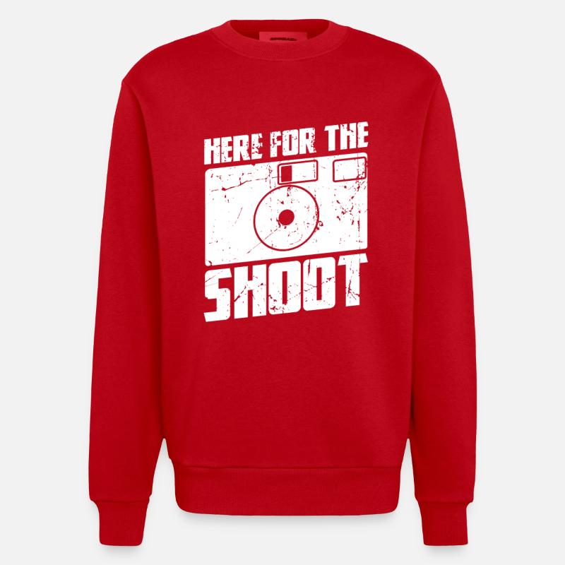 Fotografie Witz - Heavyweight Oversized Organic Crew Neck Made in EU - Rot