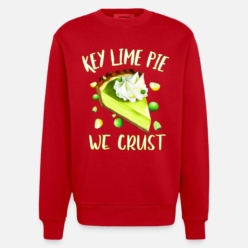 Key Lime Pie nous croûte - Sweat bio épais oversize fabriqué en UE - rouge