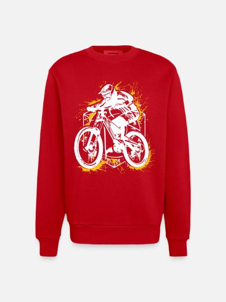 VTT VTT - VTT - VTT - Sweat bio épais oversize fabriqué en UE - rouge