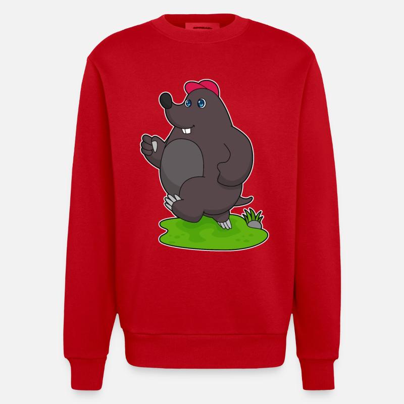 Mole Jogger Jogging - Sweat bio épais oversize fabriqué en UE - rouge