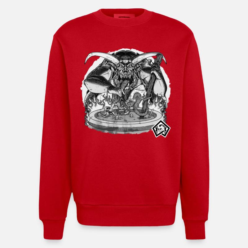 Cuisinier, cuisinier, chef de l’enfer - Sweat bio épais oversize fabriqué en UE - rouge