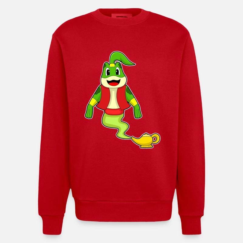 Frosch Flaschengeist - Heavyweight Oversized Organic Crew Neck Made in EU - Rot
