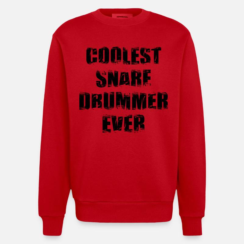 Schnarrtrommler - Heavyweight Oversized Organic Crew Neck Made in EU - Rot