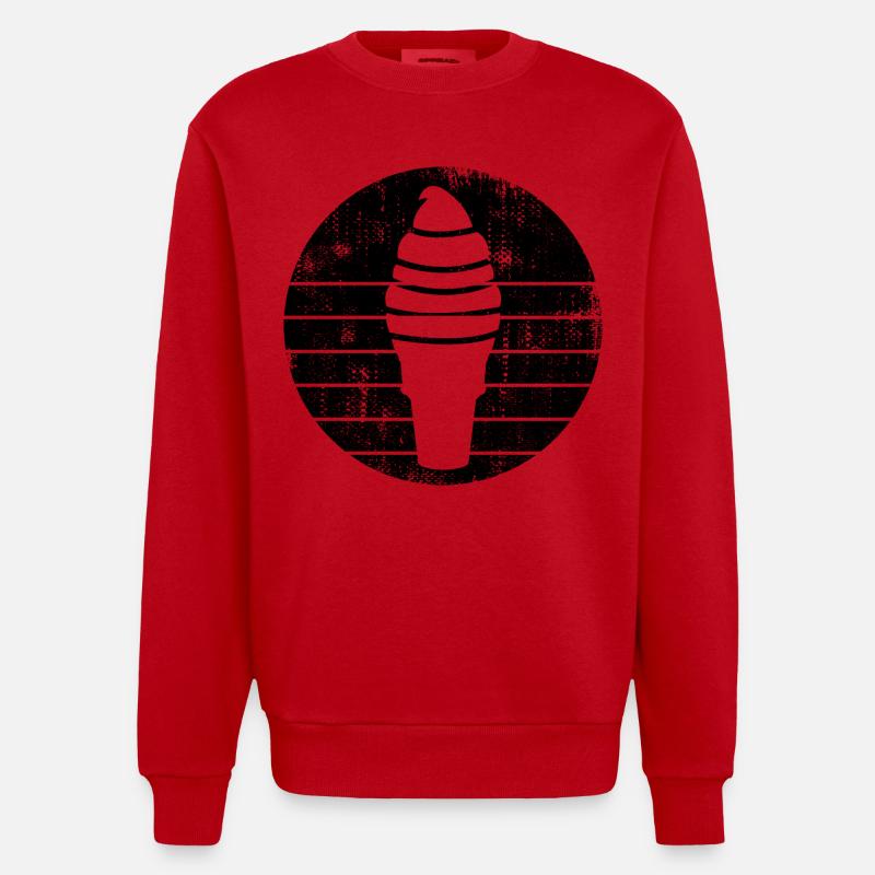 Cornet - Sweat bio épais oversize fabriqué en UE - rouge